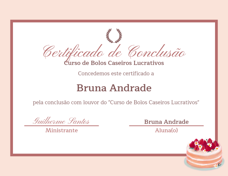 Curso Fabrica de bolos caseiros